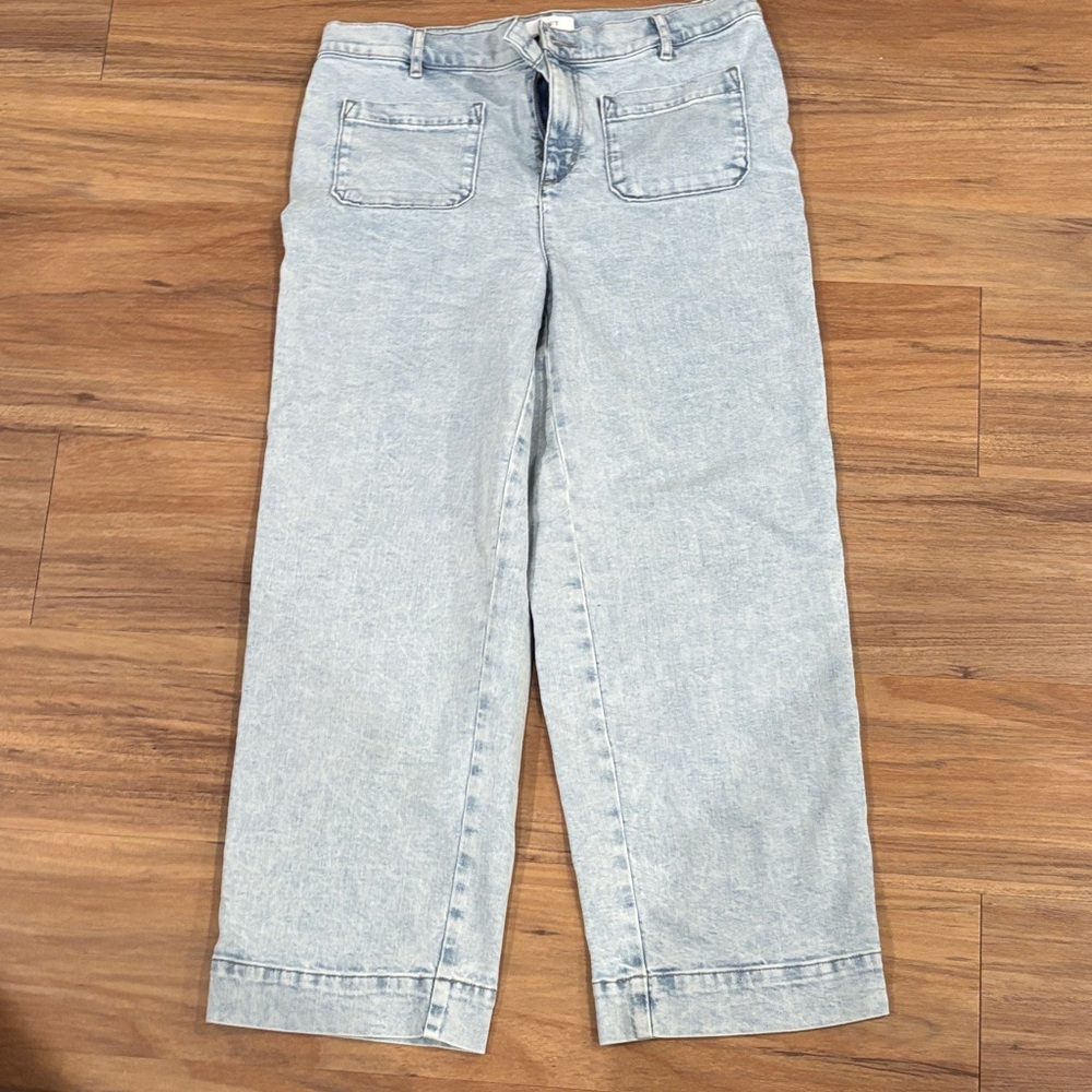 LOFT Light Blue Straight-Leg Jeans